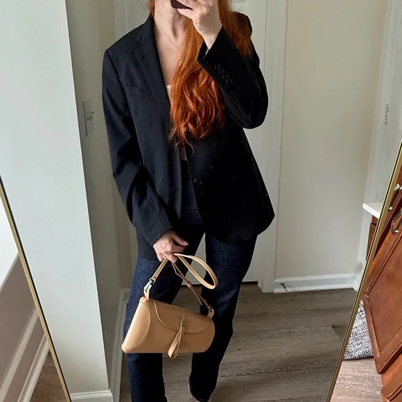 Uniqlo 100% wool Black Blazer Jacket- Exellent for size S-M - Picture 6 of 10